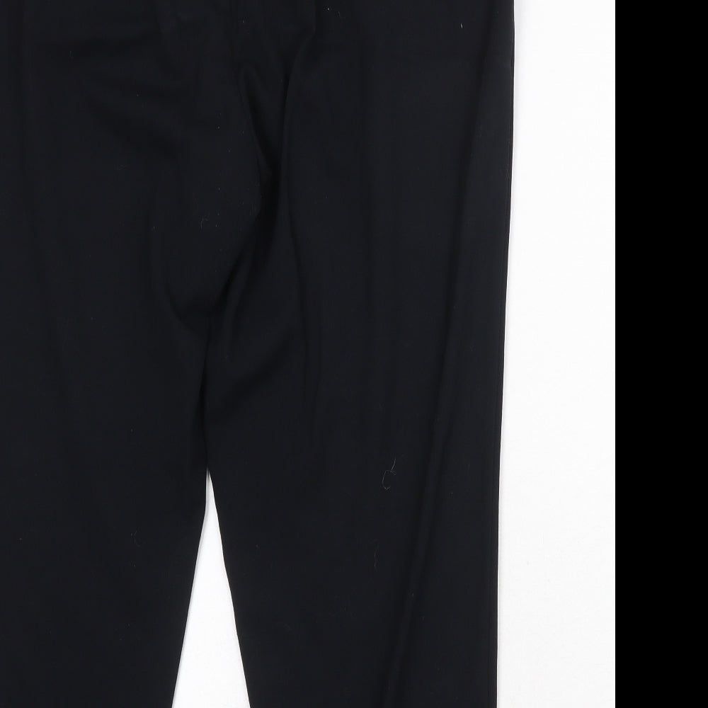 Marks and Spencer Womens Black Polyester Jogger Trousers Size 20 Regular Drawstring