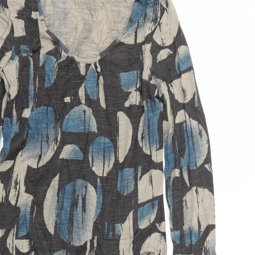 Sandwich Womens Brown Geometric Viscose Jumper Dress Size S Round Neck Pullover