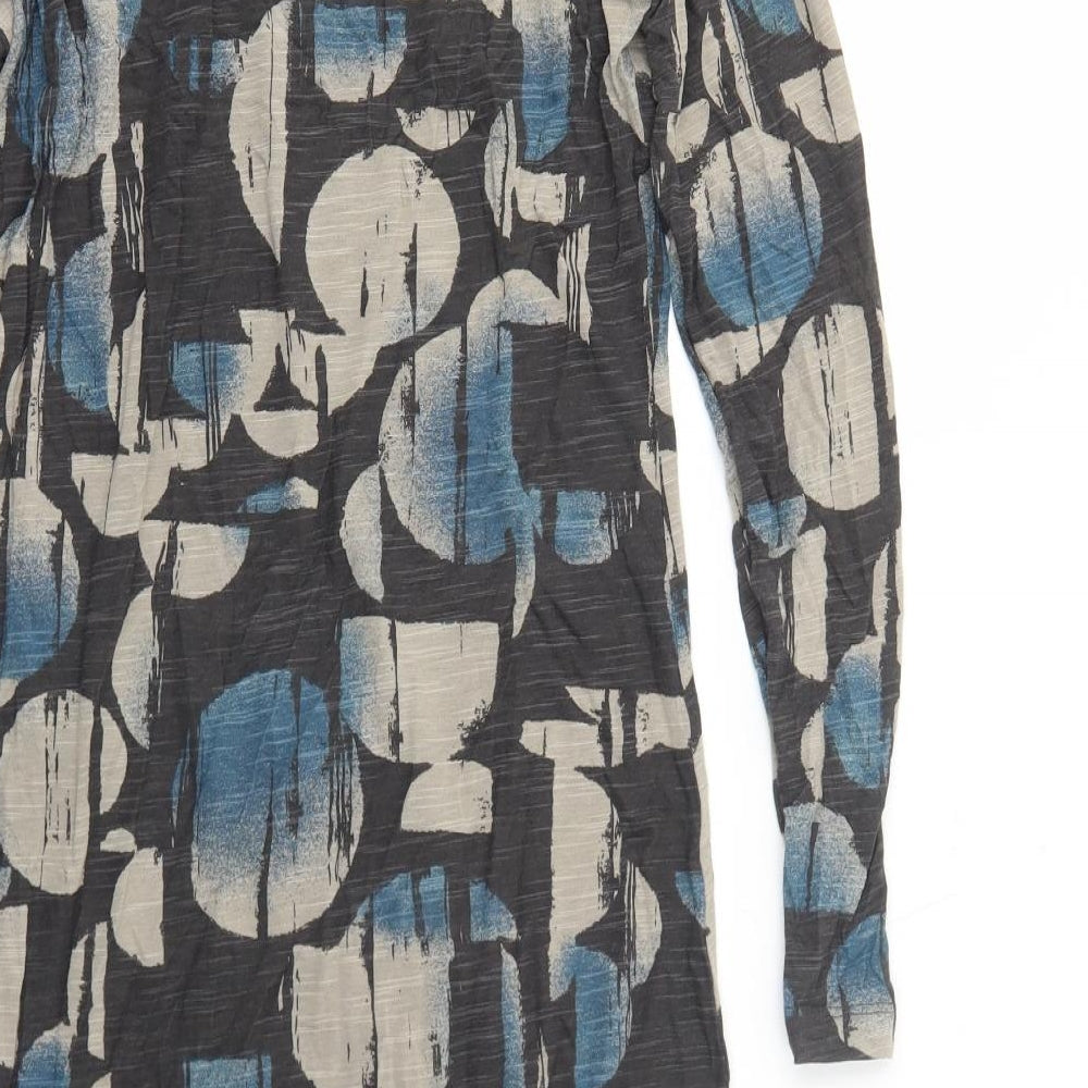 Sandwich Womens Brown Geometric Viscose Jumper Dress Size S Round Neck Pullover