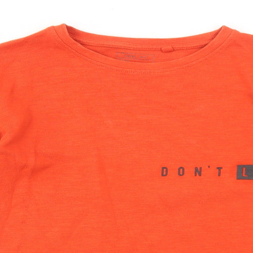 NEXT Boys Orange Cotton Pullover Sweatshirt Size 9 Years Pullover - Don't Look Back