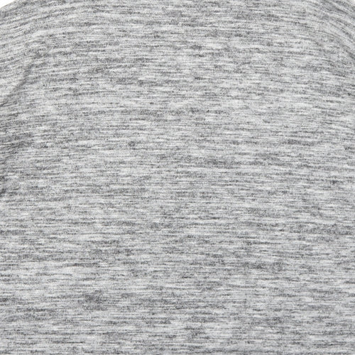 New Look Womens Grey Mock Neck Polyester Pullover Jumper Size 6