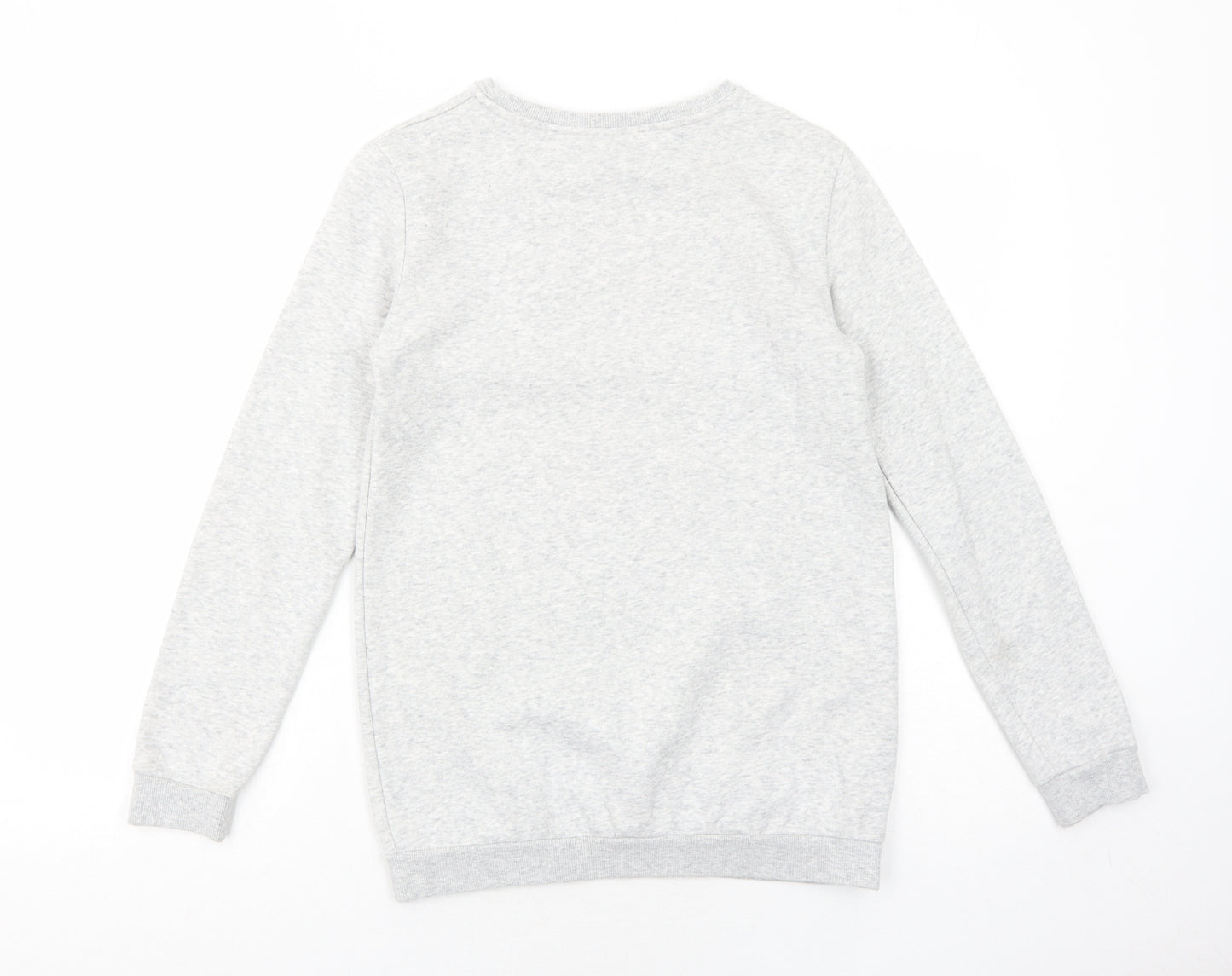 H&M Girls Grey Cotton Pullover Sweatshirt Size 12-13 Years Pullover - In Your Dreams