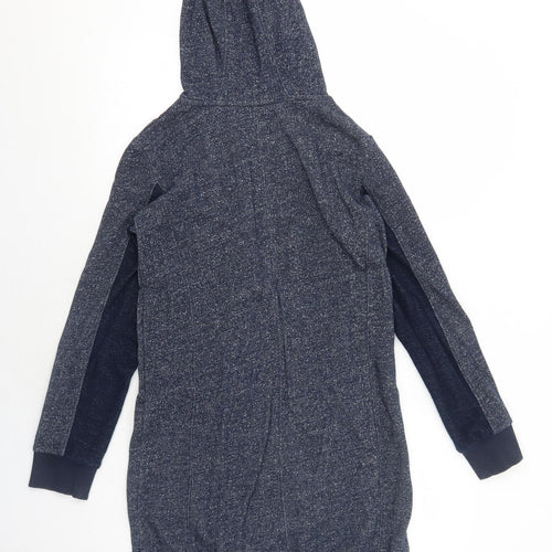 SPLASH Womens Blue Cotton Jumper Dress Size S Round Neck Pullover - Girl Power