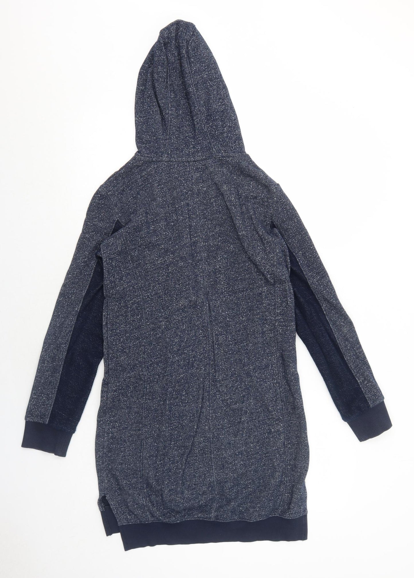 SPLASH Womens Blue Cotton Jumper Dress Size S Round Neck Pullover - Girl Power