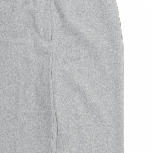 South Womens Grey Polyester Trousers Size 10 Regular Zip