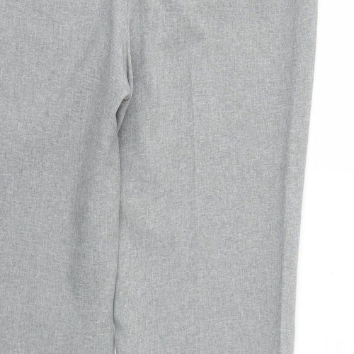 South Womens Grey Polyester Trousers Size 10 Regular Zip