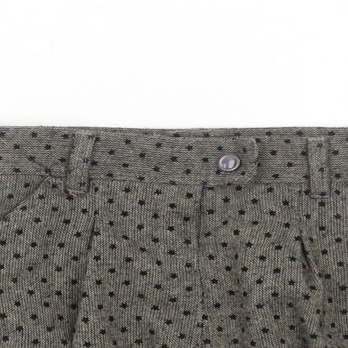Tape a aloeil Girls Brown Polka Dot Polyester Bandage Skirt Size 5 Years Regular Zip
