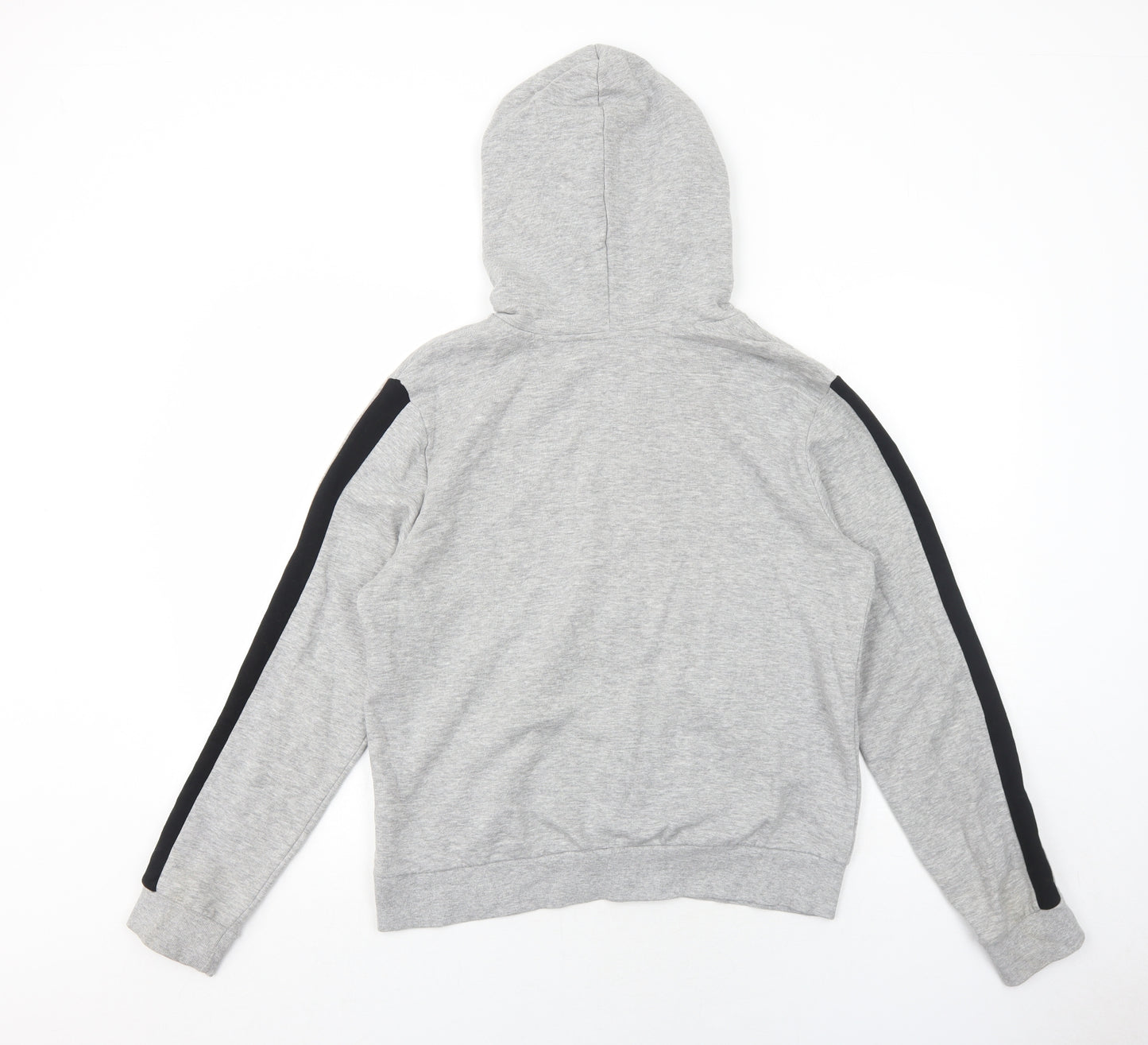H&M Womens Grey Cotton Full Zip Hoodie Size M Zip