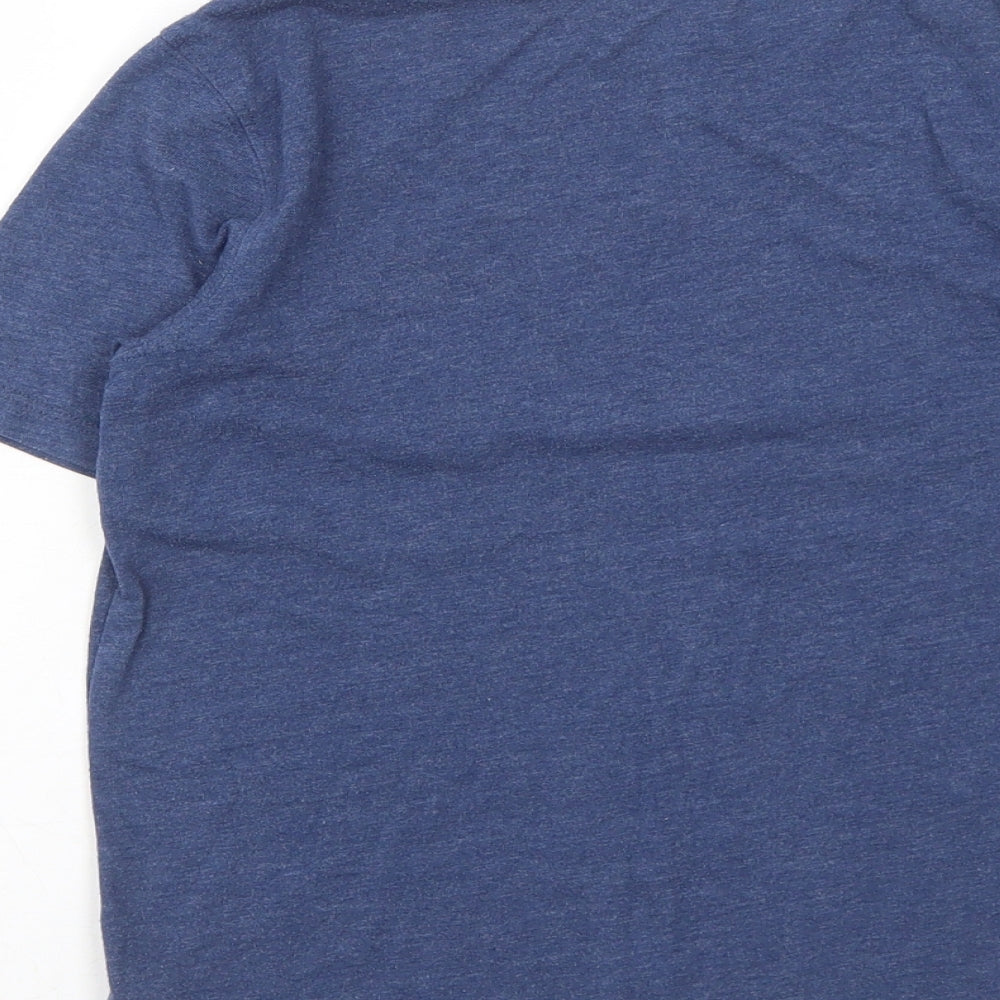 Gap Boys Blue Cotton Pullover T-Shirt Size 8-9 Years Round Neck Pullover