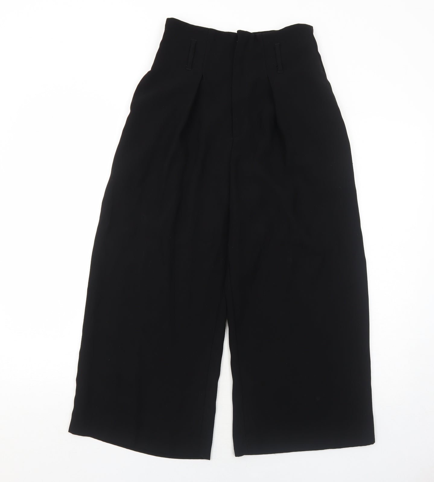 River Island Womens Black Polyester Trousers Size 8 Regular Zip