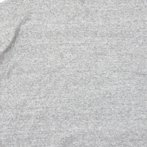 New Look Womens Grey High Neck Viscose Pullover Jumper Size M