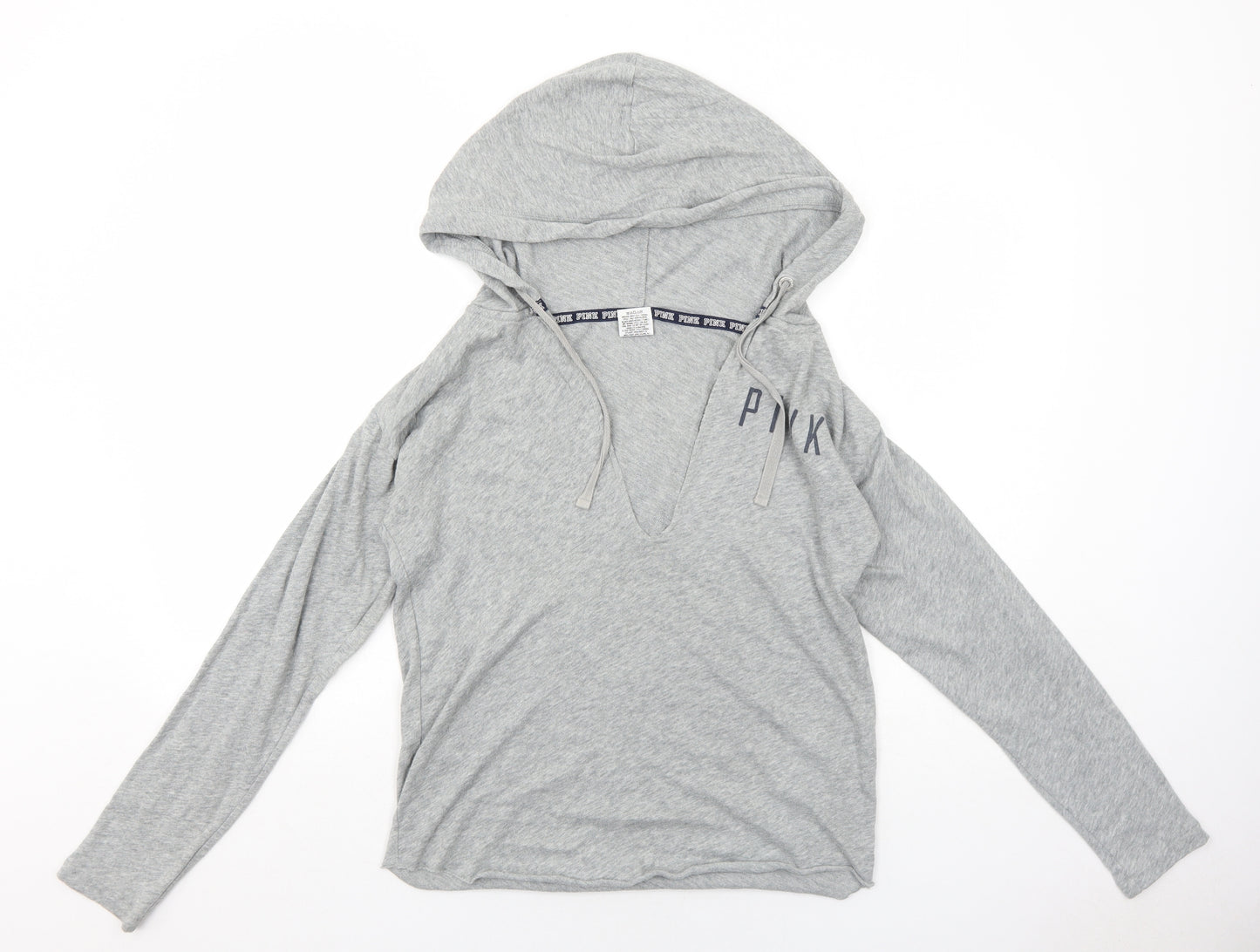 PINK Womens Grey Cotton Pullover Hoodie Size XS Pullover - New York Yankees