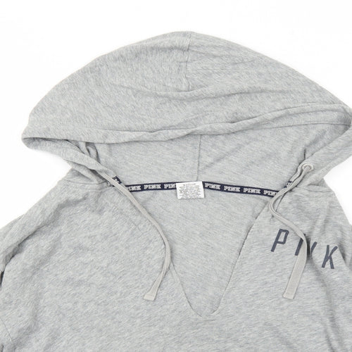 PINK Womens Grey Cotton Pullover Hoodie Size XS Pullover - New York Yankees