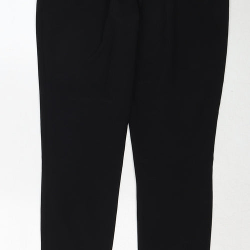 New Look Womens Black Polyester Trousers Size 12 Regular Zip