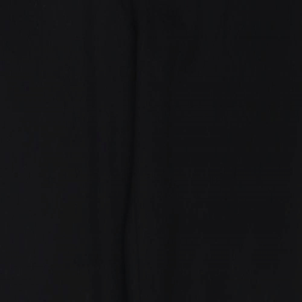 New Look Womens Black Polyester Trousers Size 12 Regular Zip