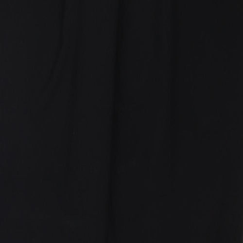 New Look Womens Black Polyester Trousers Size 12 Regular Zip