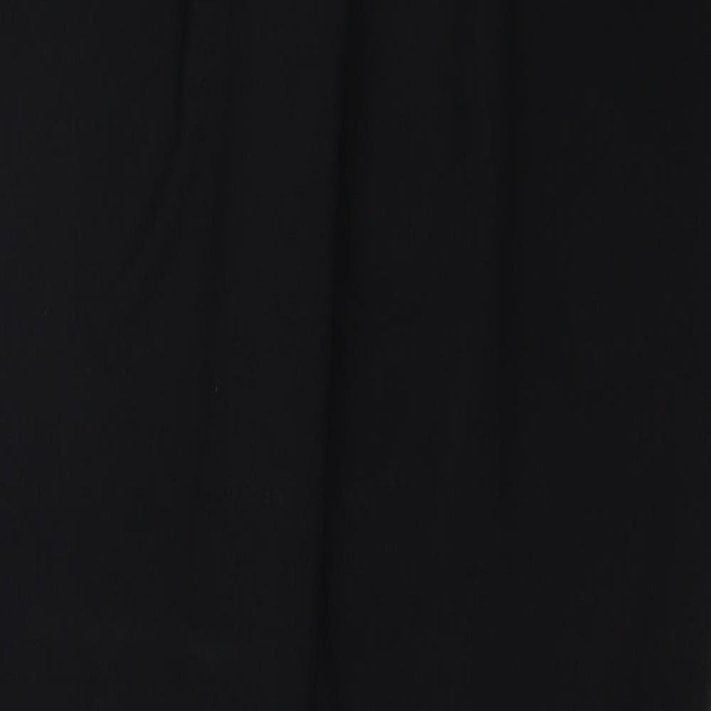 New Look Womens Black Polyester Trousers Size 12 Regular Zip