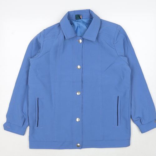 Amber Womens Blue Jacket Size 12 Zip