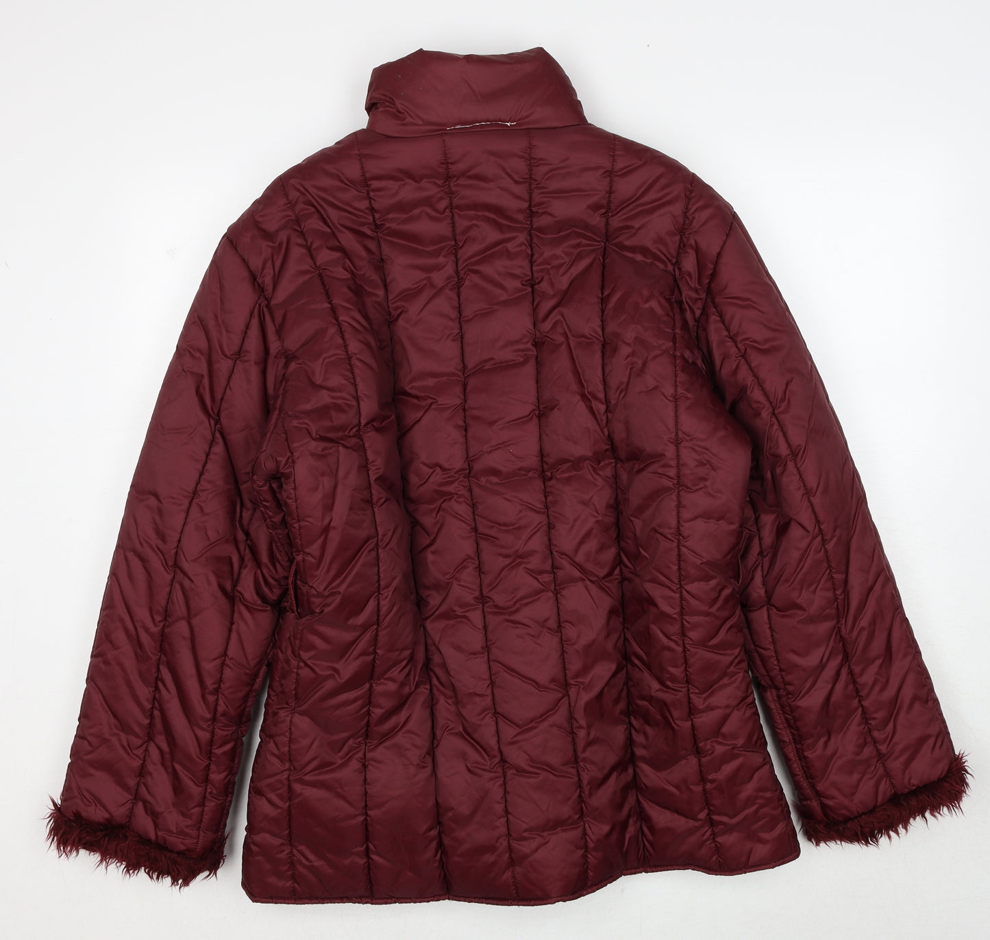 Bufi Girls Red Puffer Jacket Jacket Size 14 Years Zip