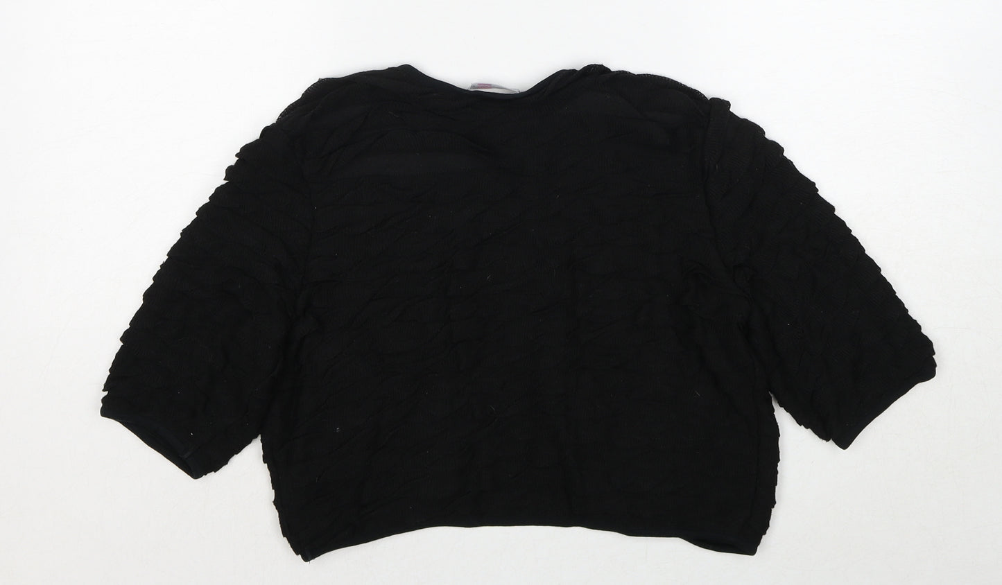 Per Una Womens Black V-Neck Viscose Cardigan Jumper Size 12