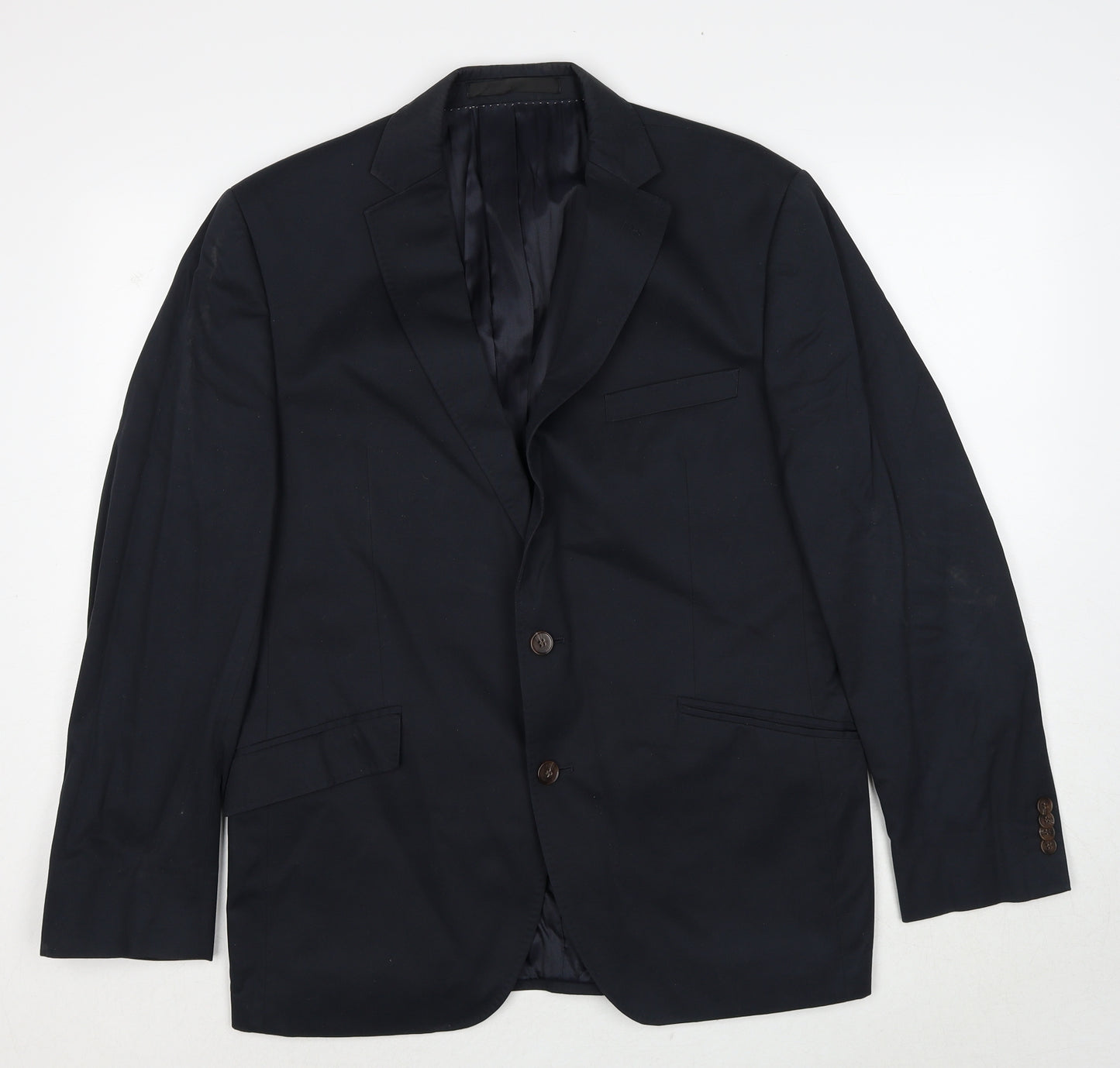 Marks and Spencer Mens Blue Viscose Jacket Suit Jacket Size 42 Regular