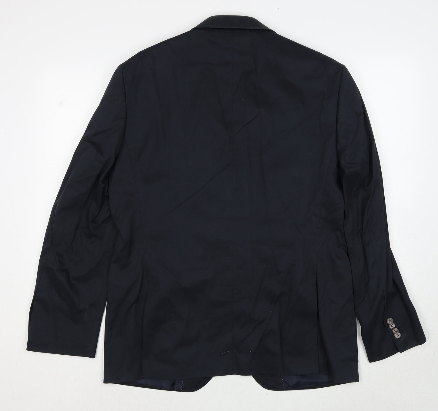 Marks and Spencer Mens Blue Viscose Jacket Suit Jacket Size 42 Regular