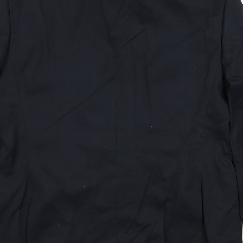 Marks and Spencer Mens Blue Viscose Jacket Suit Jacket Size 42 Regular