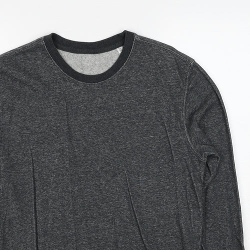 Stanley Mens Grey Cotton Pullover Sweatshirt Size M