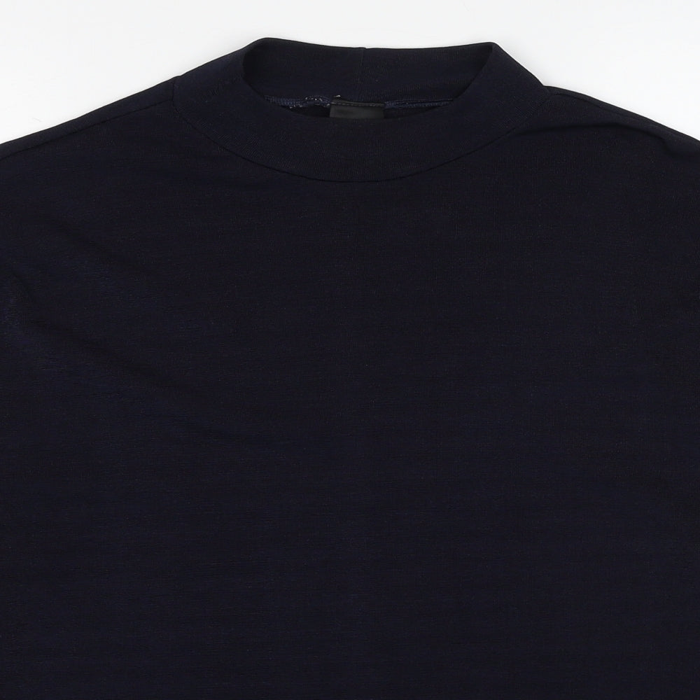 ELVI Womens Blue Polyester Basic T-Shirt Size XL Round Neck - Label size 3