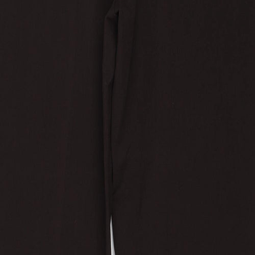 C.M.D Womens Brown Polyester Trousers Size 16 Regular Zip