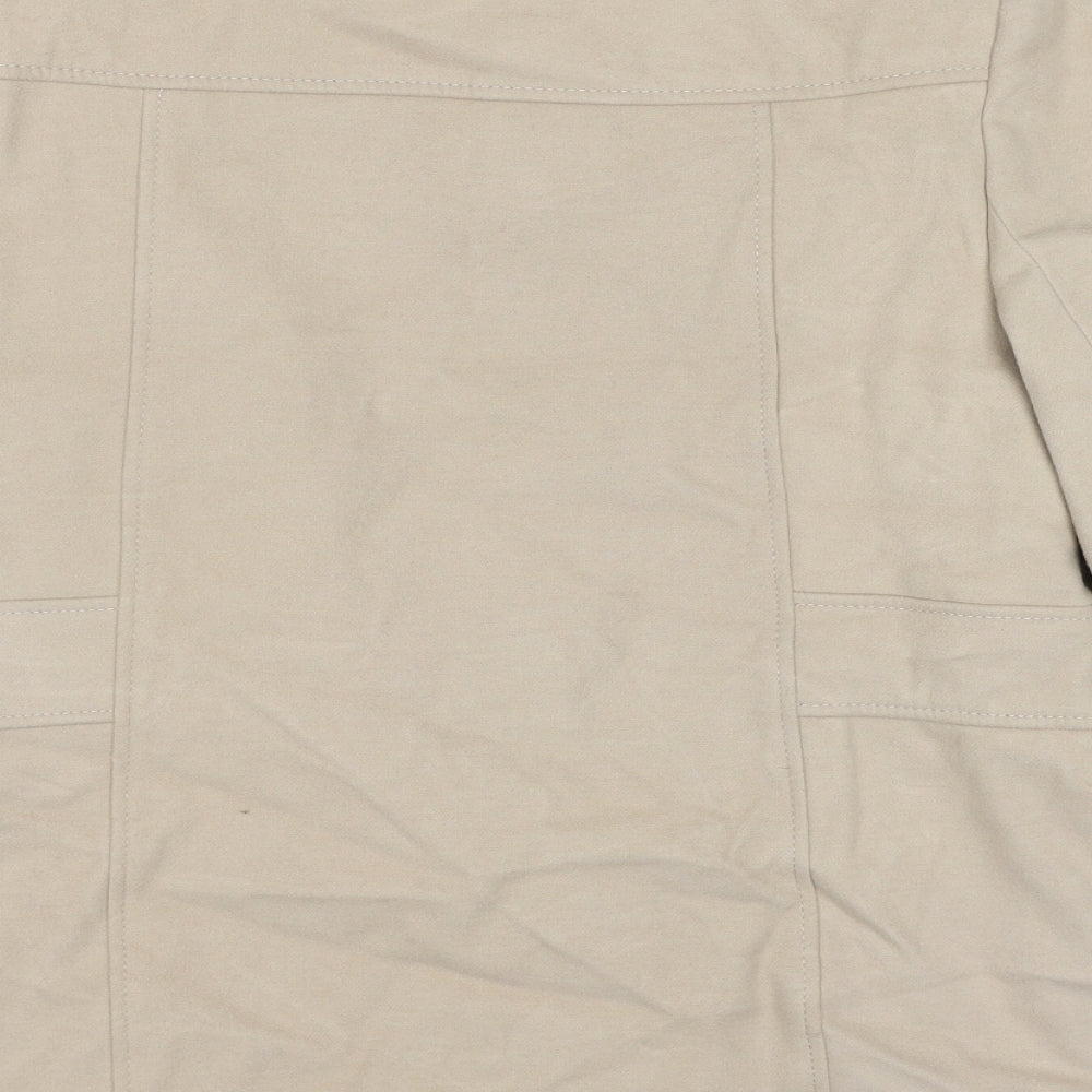 BHS Womens Beige Jacket Size 16 Button