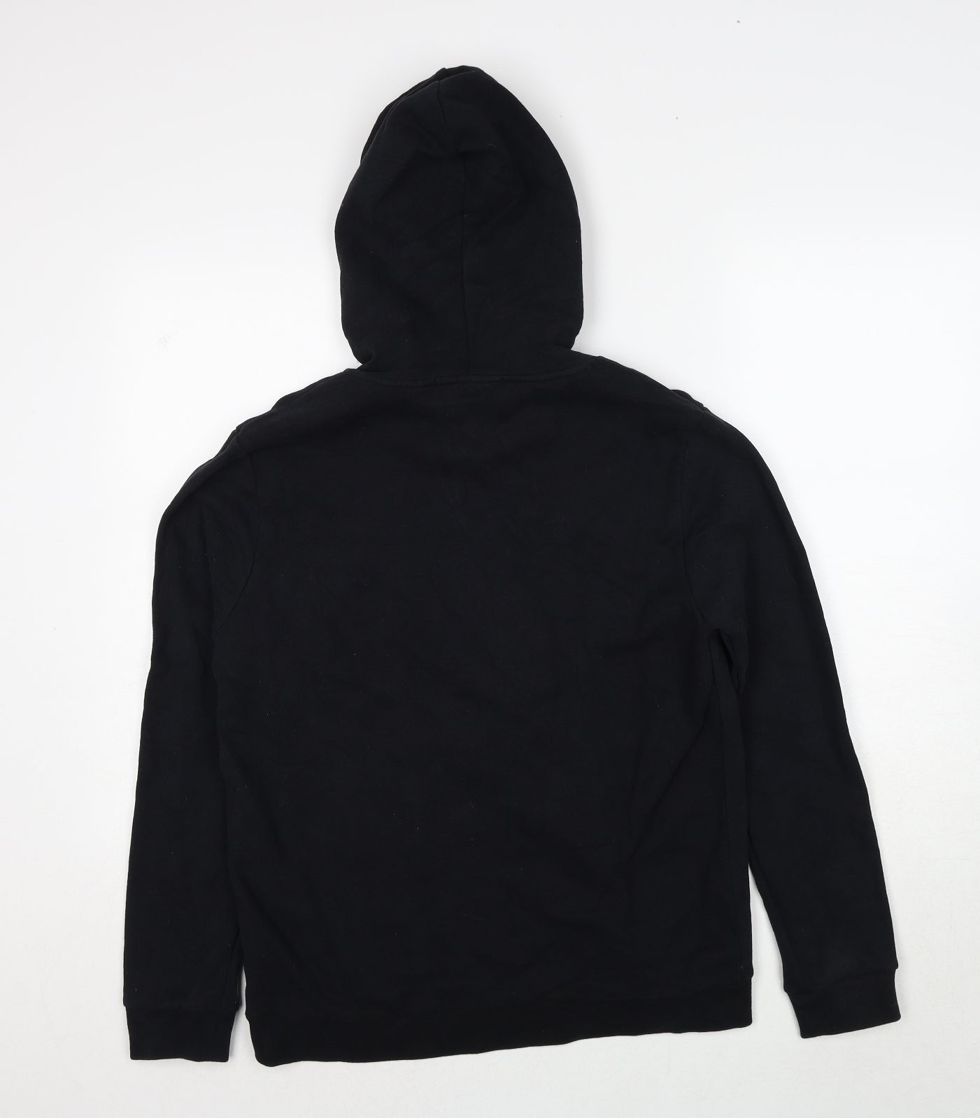 Karl Lagerfeld Womens Black Cotton Pullover Hoodie Size M Pullover