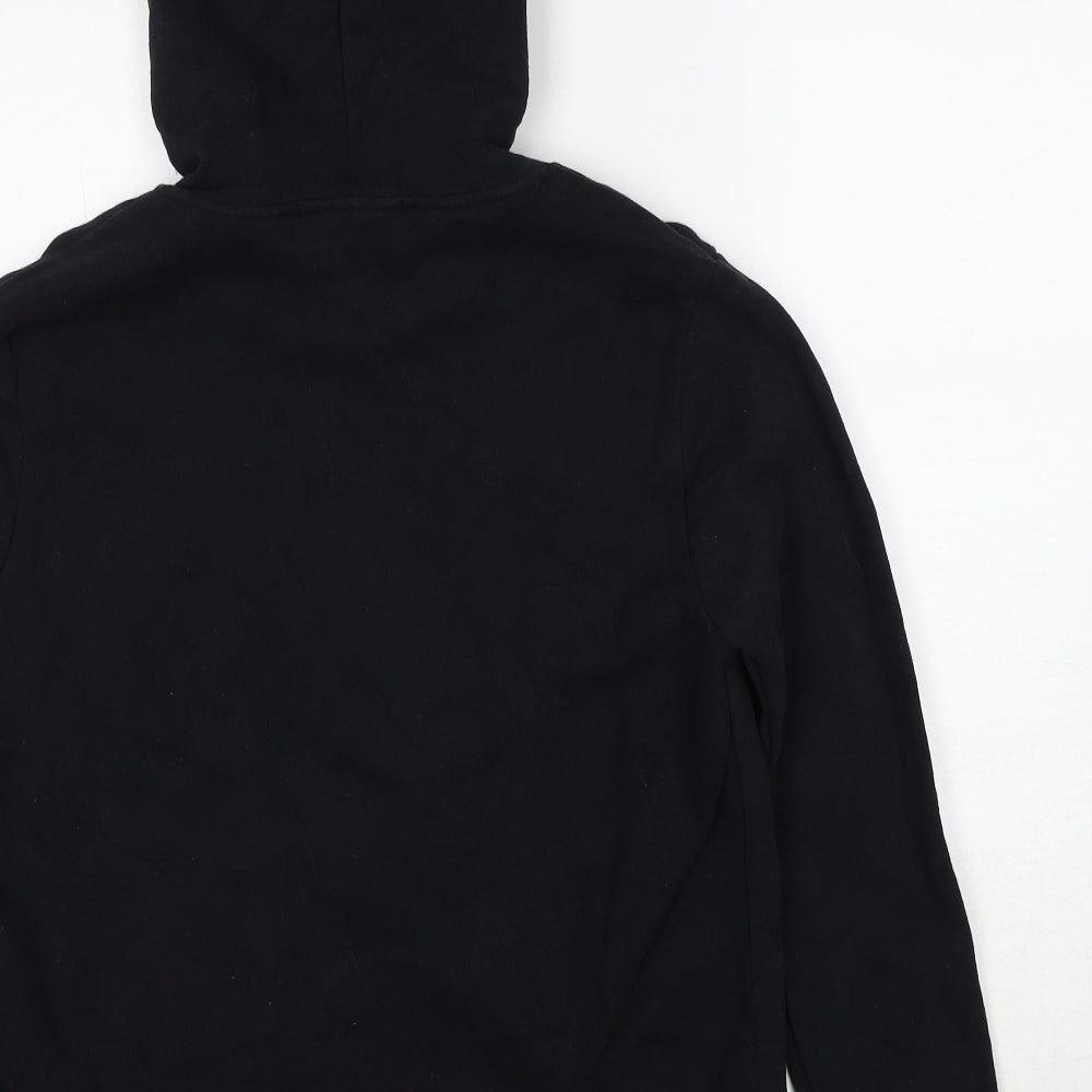 Karl Lagerfeld Womens Black Cotton Pullover Hoodie Size M Pullover