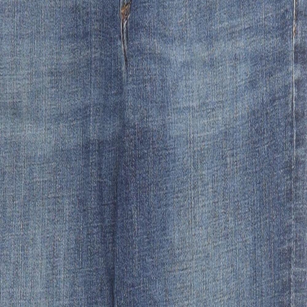 Gap Mens Blue Cotton Straight Jeans Size 32 in L30 in Regular Zip