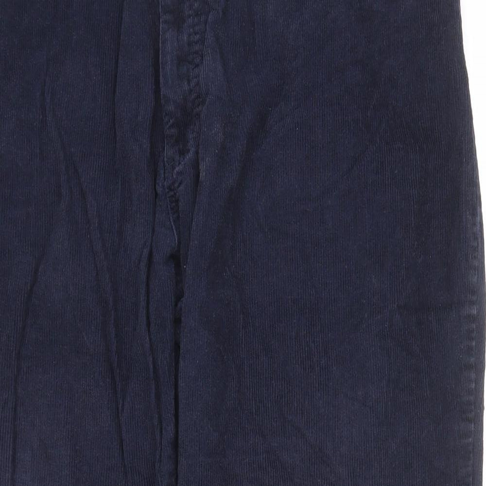 Union Blues Mens Blue Cotton Trousers Size 40 in Regular Zip