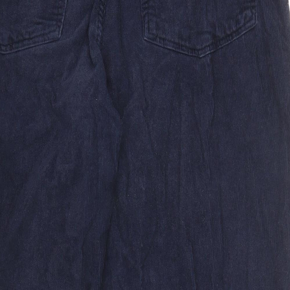 Union Blues Mens Blue Cotton Trousers Size 40 in Regular Zip