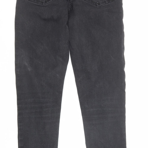 New Look Womens Black Cotton Skinny Jeans Size 8 Regular Zip