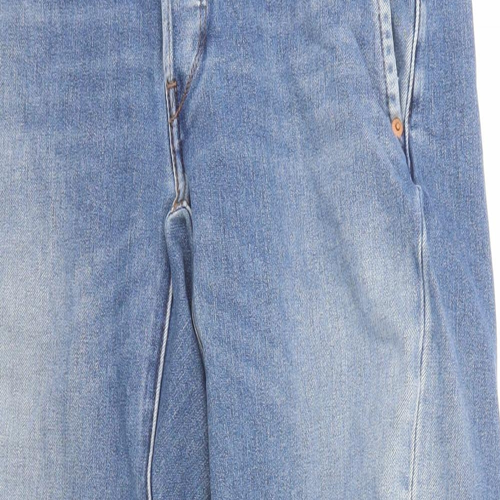 Levi's Mens Blue Cotton Straight Jeans Size 32 in L32 in Regular Zip