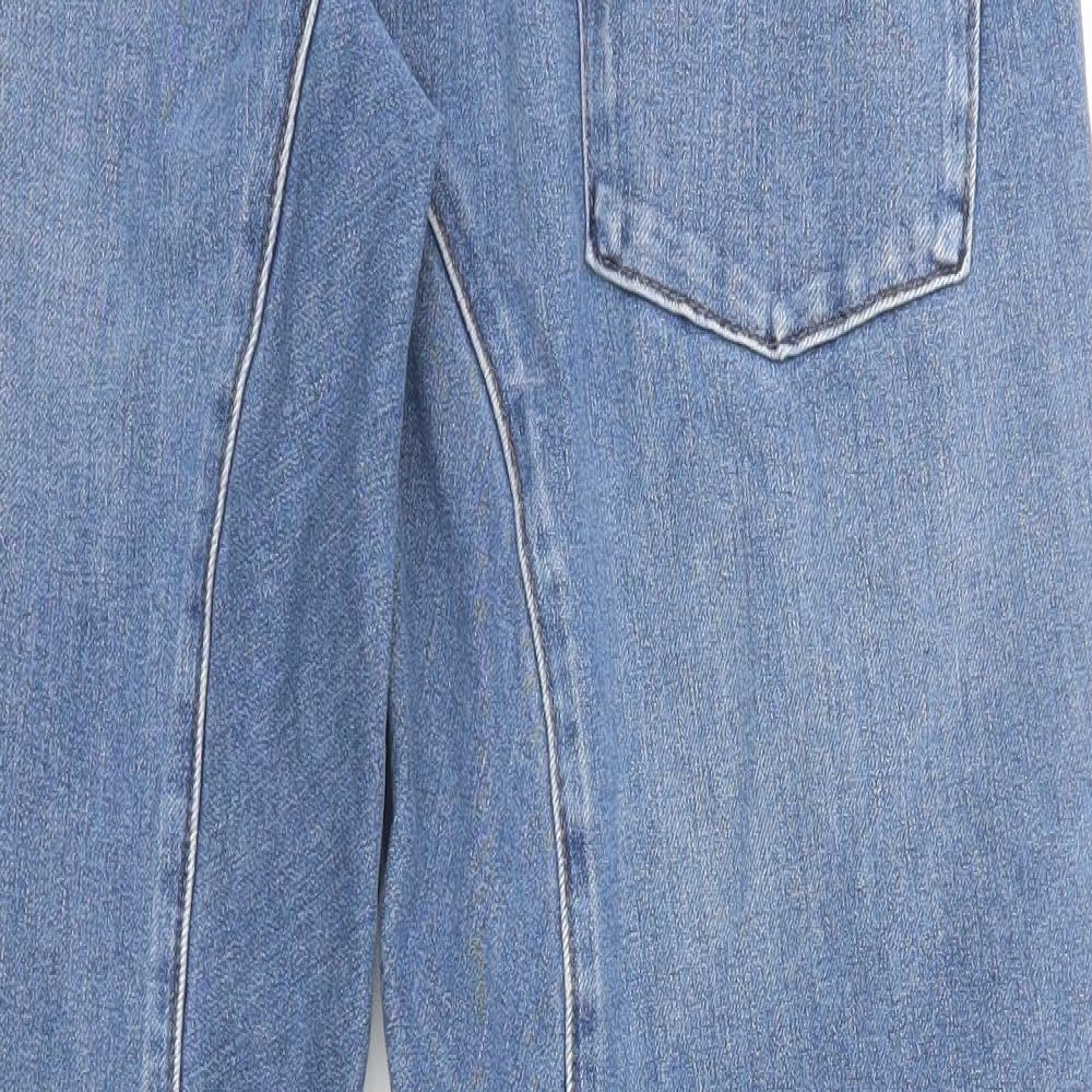 Levi's Mens Blue Cotton Straight Jeans Size 32 in L32 in Regular Zip