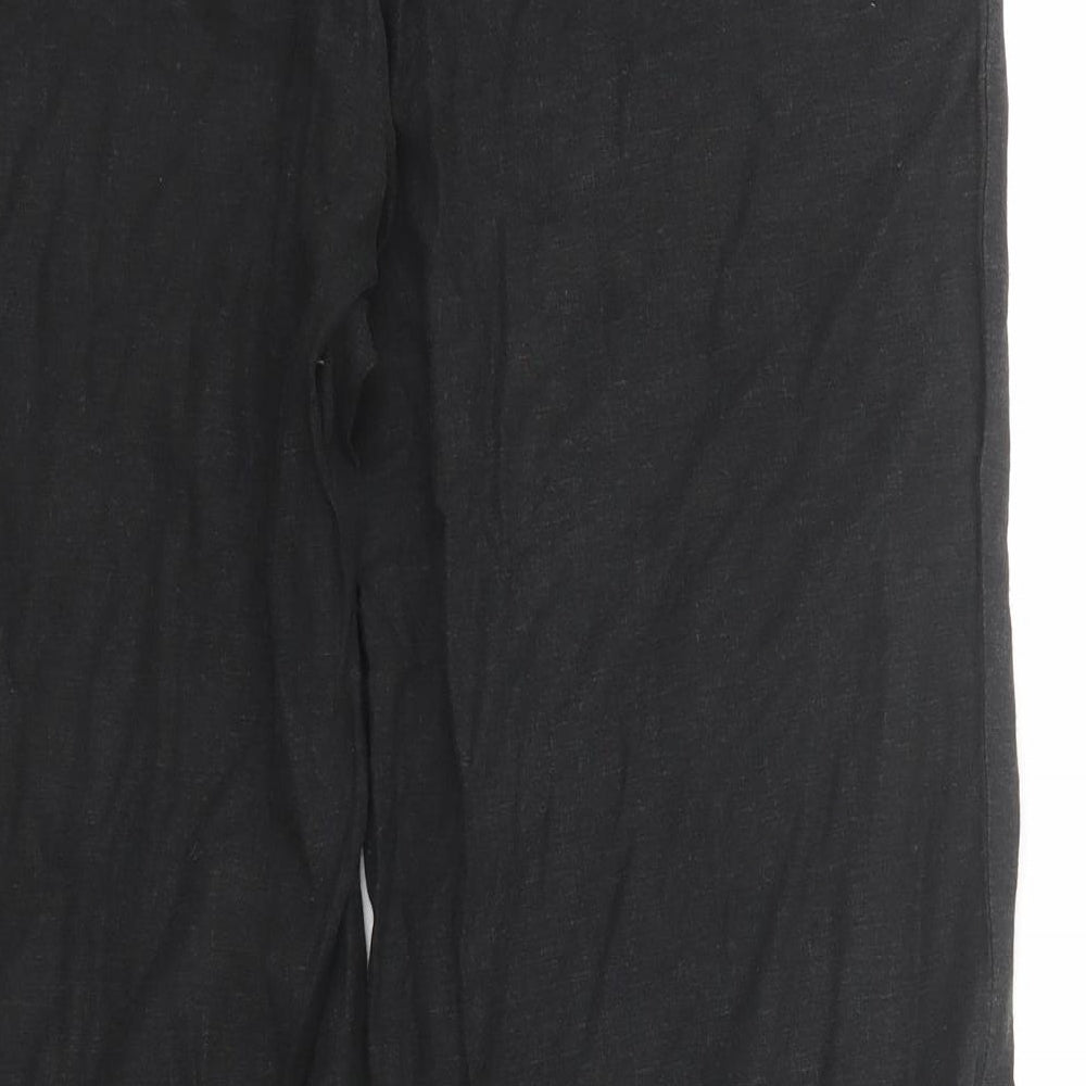 Dorothy Perkins Womens Black Viscose Trousers Size 16 Regular Zip