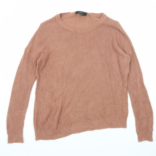 FOREVER 21 Womens Brown Round Neck Acrylic Pullover Jumper Size M