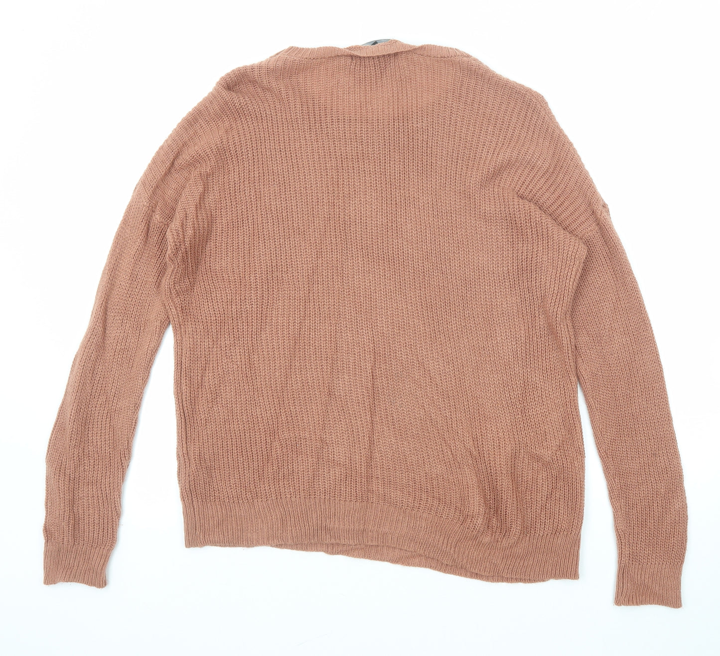 FOREVER 21 Womens Brown Round Neck Acrylic Pullover Jumper Size M