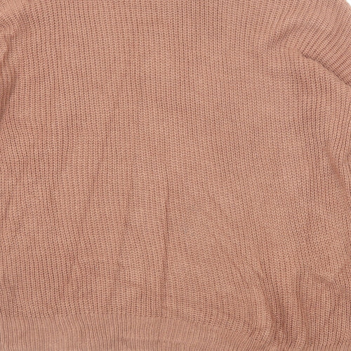 FOREVER 21 Womens Brown Round Neck Acrylic Pullover Jumper Size M