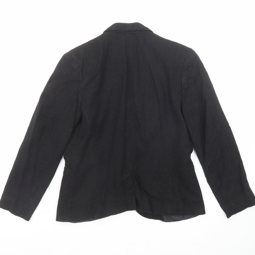 ASOS Womens Black Jacket Blazer Size 10 Button