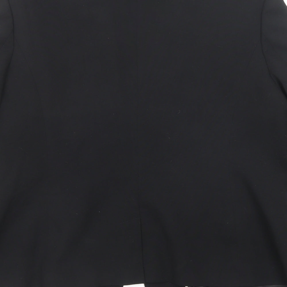 NEXT Womens Black Polyester Jacket Suit Jacket Size 18
