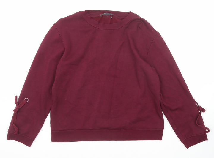 Marks and Spencer Womens Purple Viscose Pullover Sweatshirt Size 14 Pullover
