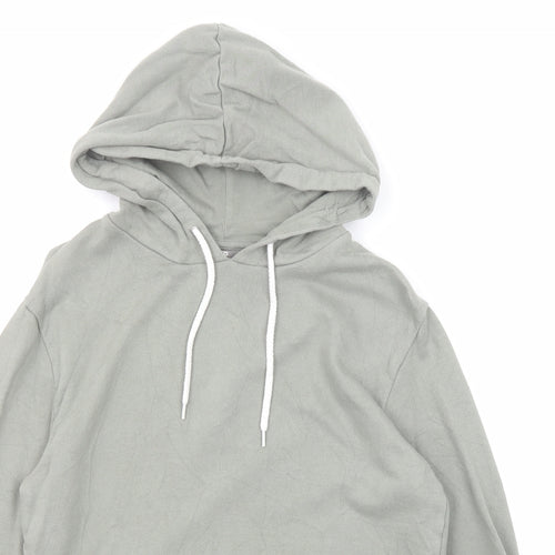 ASOS Womens Green Cotton Pullover Hoodie Size XS Pullover