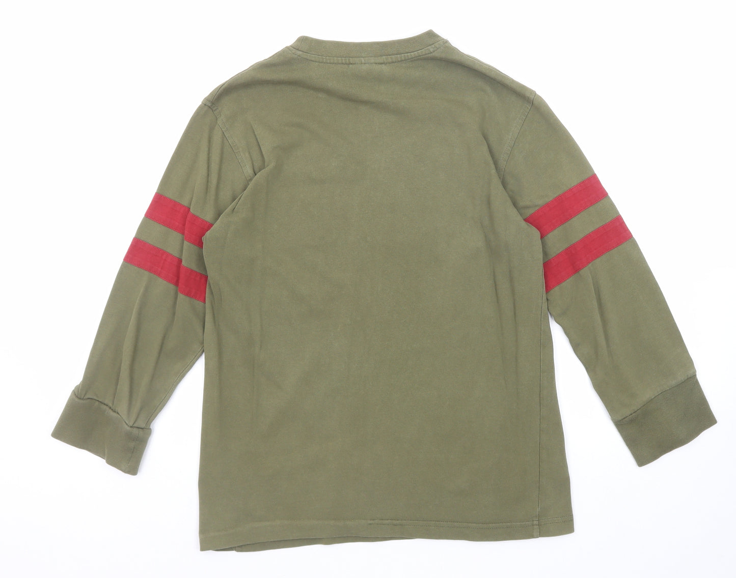 H&M Womens Green Cotton Pullover Sweatshirt Size 16 Pullover - Poplar Falls 48