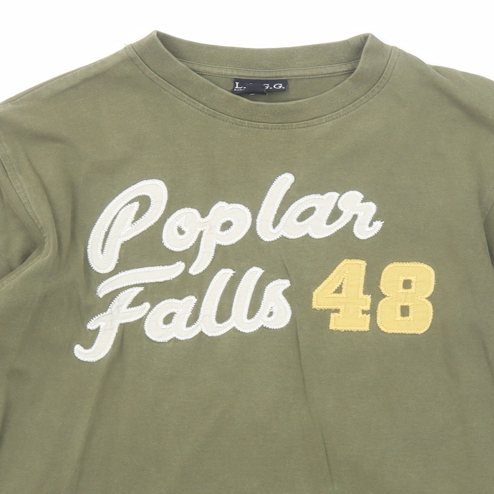 H&M Womens Green Cotton Pullover Sweatshirt Size 16 Pullover - Poplar Falls 48
