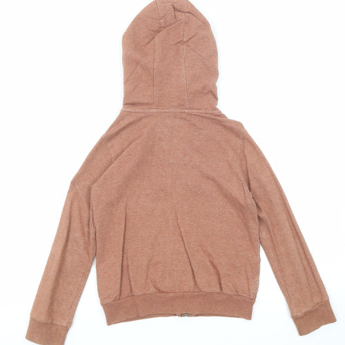 NEXT Boys Brown Cotton Full Zip Hoodie Size 6 Years Zip